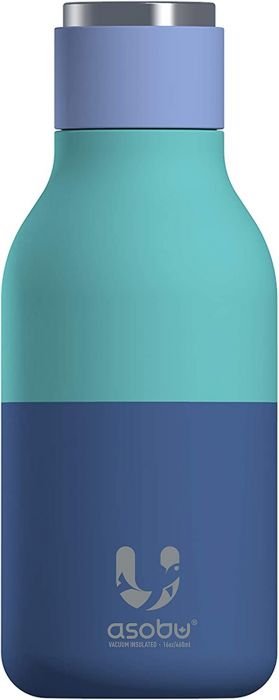 Двустенна термо бутилка Asobu Urban - 460 мл, пастелно синя
