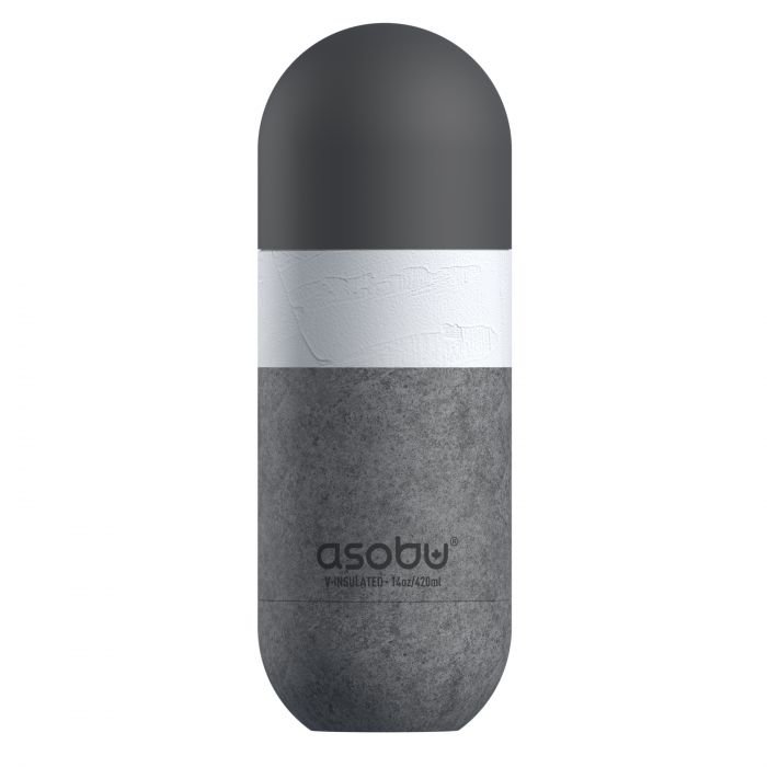Двустенна термо бутилка Asobu Orb - 420 мл, сива