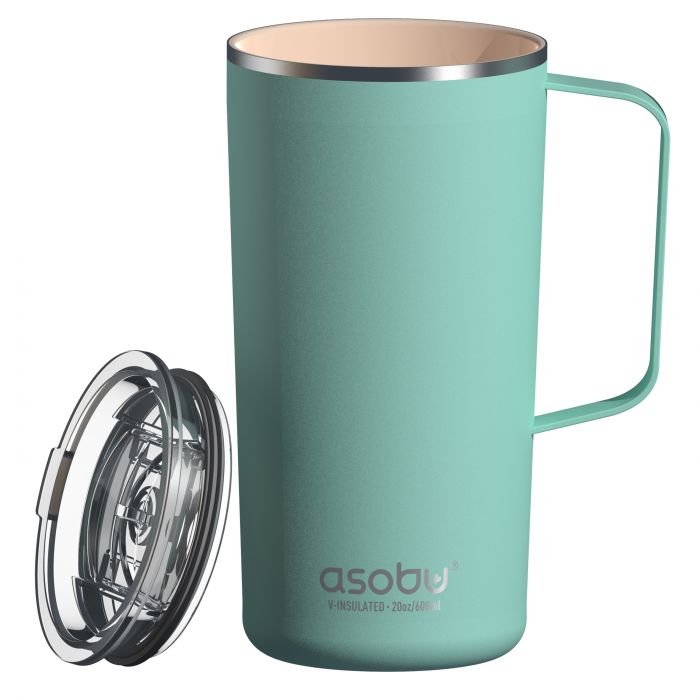 Термо чаша с керамично покритие Asobu Tower Mug - 600 мл, мента