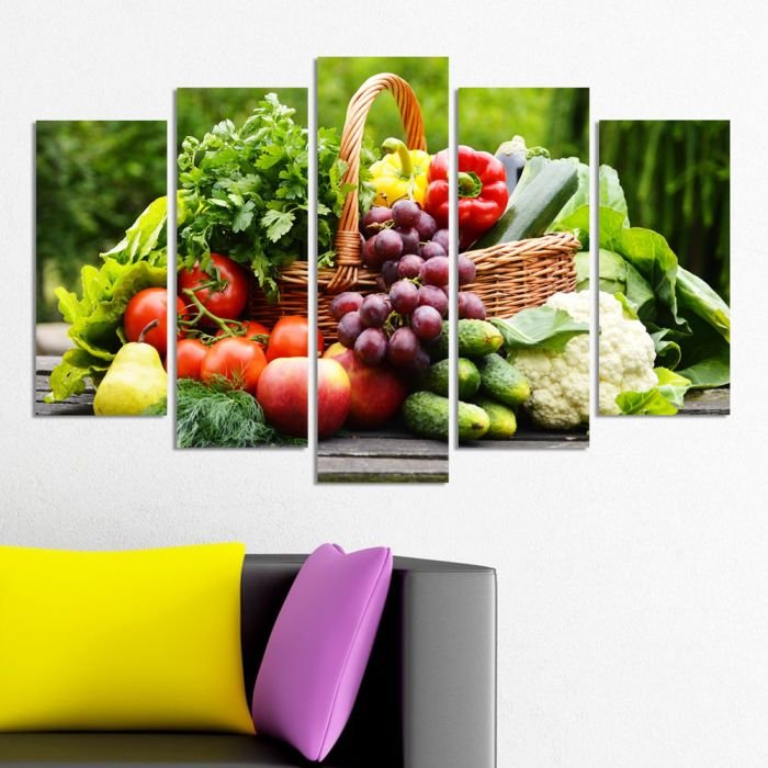 Декоративен панел за стена с натюрморт със зеленчуци Vivid Home