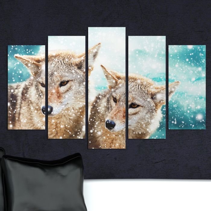 Декоративeн панел за стена с вълци Vivid Home