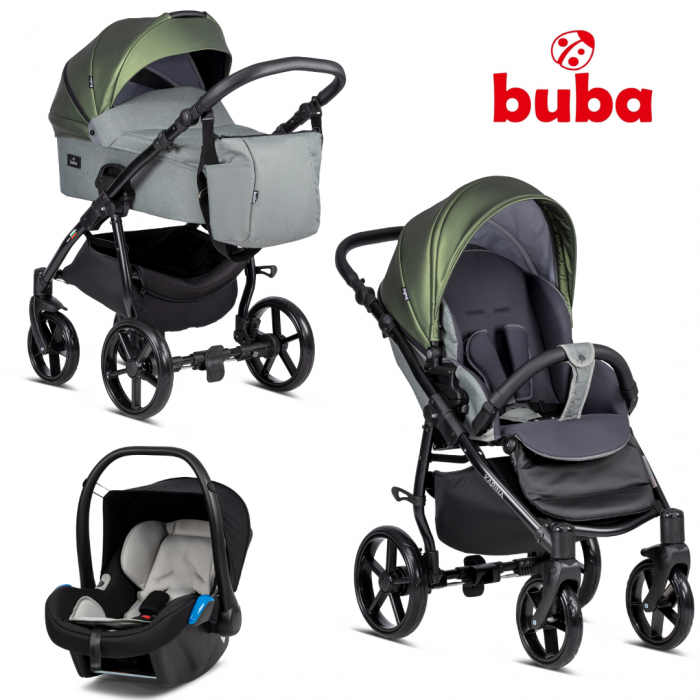 Бебешка количка Buba Karina 3в1 - 256 Olive