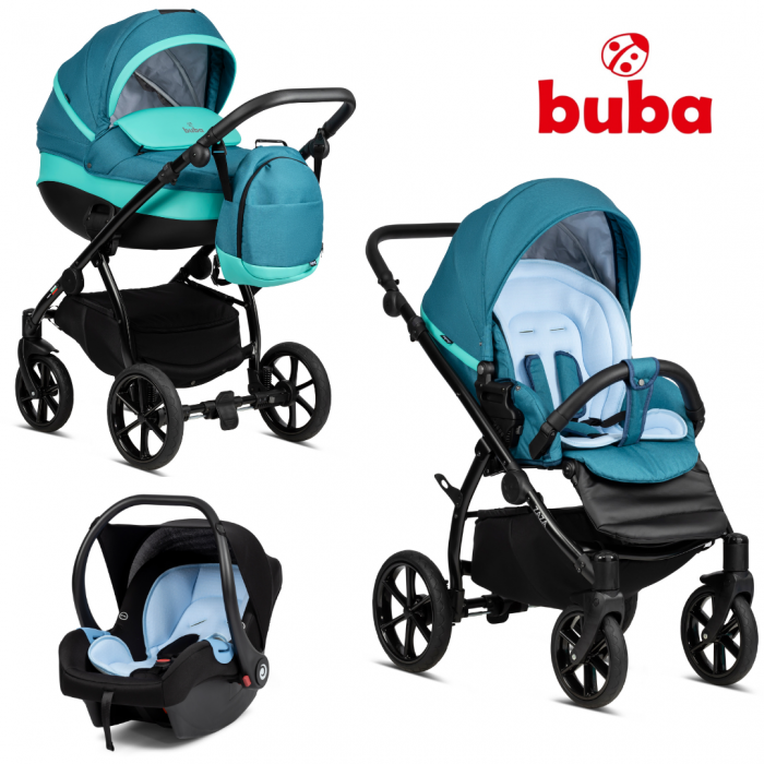 Бебешка количка Buba Zaza 3в1- 026 Sea Blue