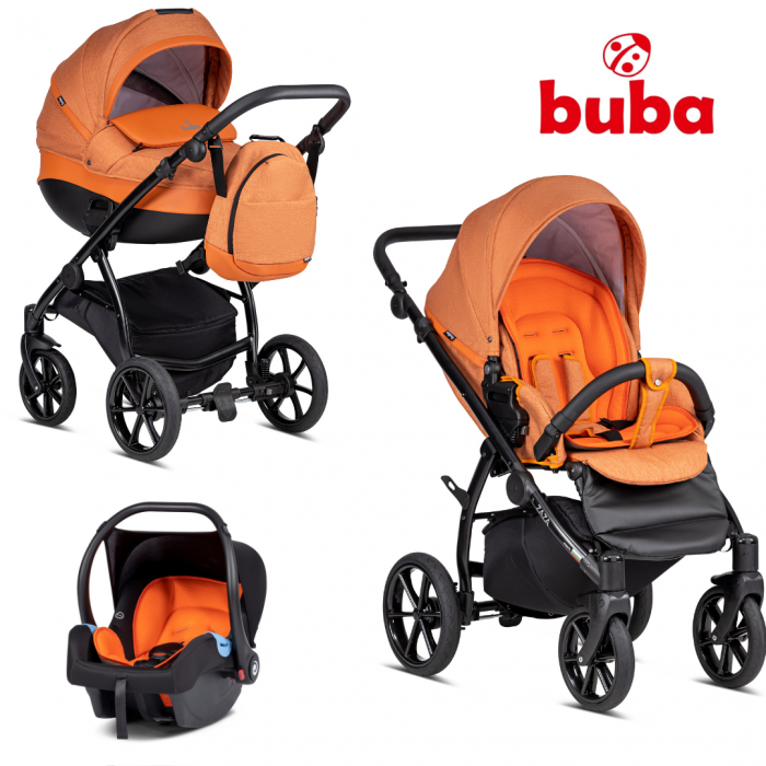 Бебешка количка Buba Zaza 3в1 - 364 Orange