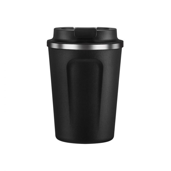 Двустенна термо чаша с вакуумна изолация Asobu Cafe Compact 380 мл - цвят черен