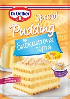 Пудинг за бисквитена торта ванилия Dr. Oetker 70 г