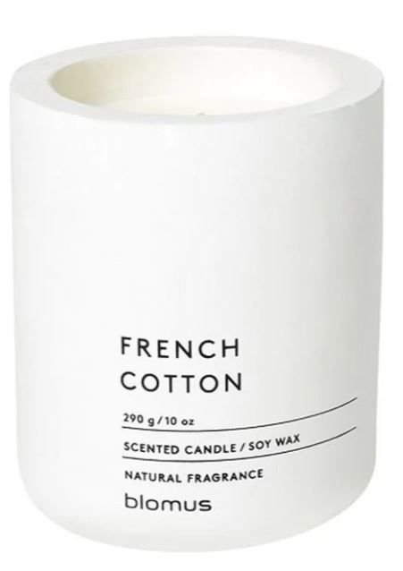 Ароматна свещ Blomus Fraga - аромат French Cotton, L размер