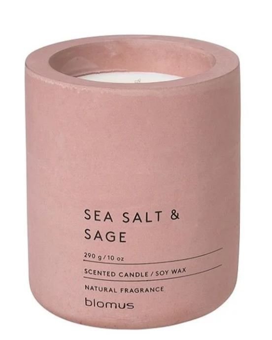 Ароматна свещ Blomus Fraga - аромат Sea Salt & Sage, L размер