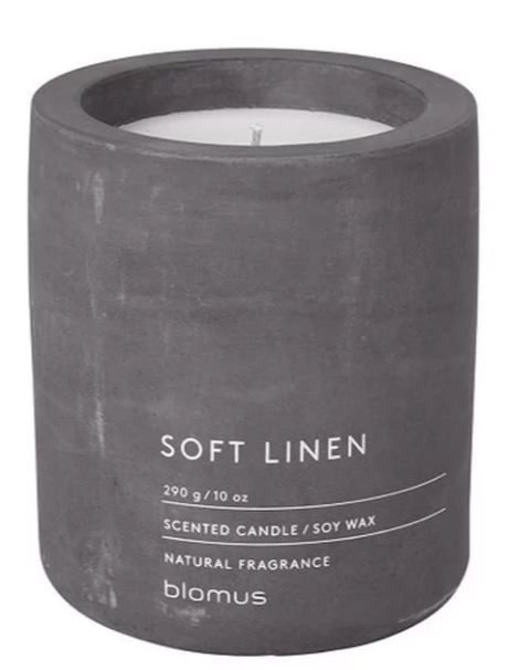 Ароматна свещ Blomus Fraga - аромат Soft Linen, L размер
