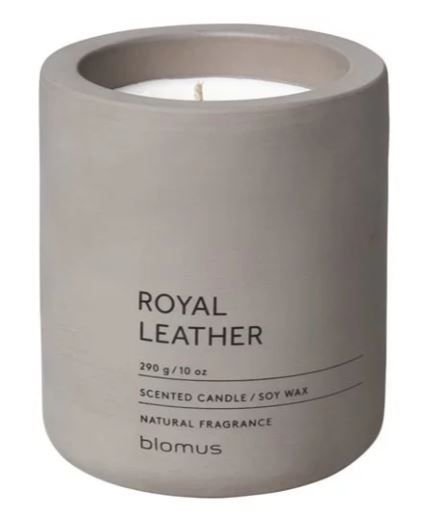 Ароматна свещ Blomus Fraga - аромат Royal Leather, L размер