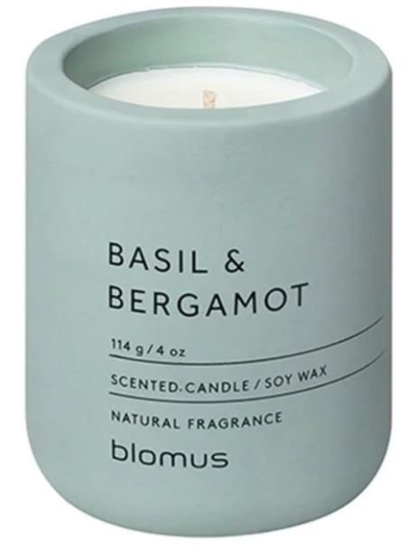 Ароматна свещ Blomus Fraga - аромат Basil & Bergamot, S размер