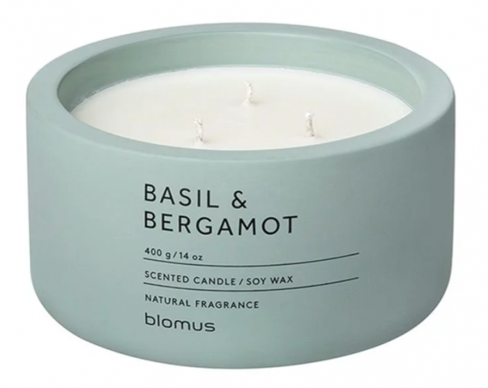 Ароматна свещ Blomus Fraga - аромат Basil & Bergamot, XL размер
