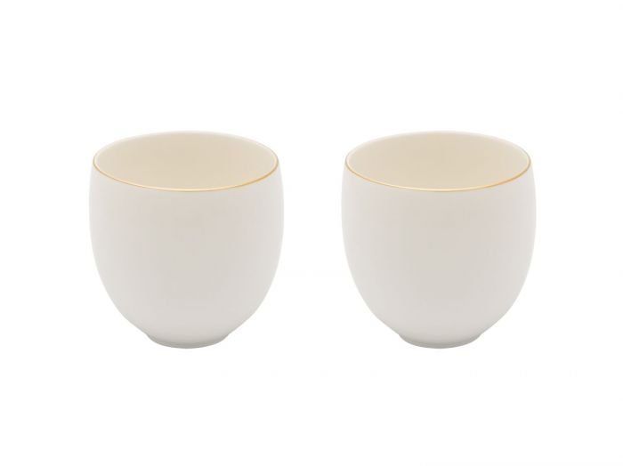 Сет от 2 броя порцеланови чаши за чай Bredemeijer Canterbury - бели, 280 мл