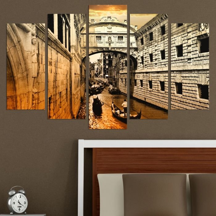 Декоративен панел за стена с изглед от Венеция Vivid Home