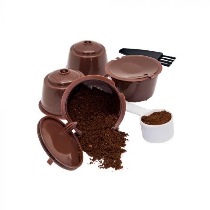 Комплект многократни кафе капсули за кафемашини Nerthus Dolce Gusto - 6 части