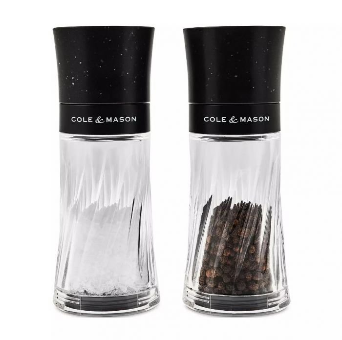 Комплект мелнички за сол и пипер Cole&Mason Warwick - черни