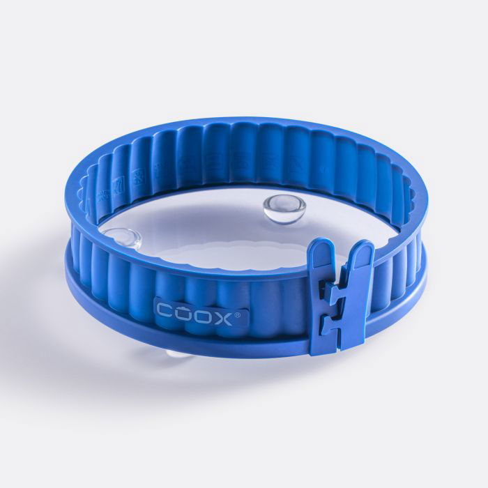 Силиконова форма за киш със стъклена основа Coox - Ø 18, синя