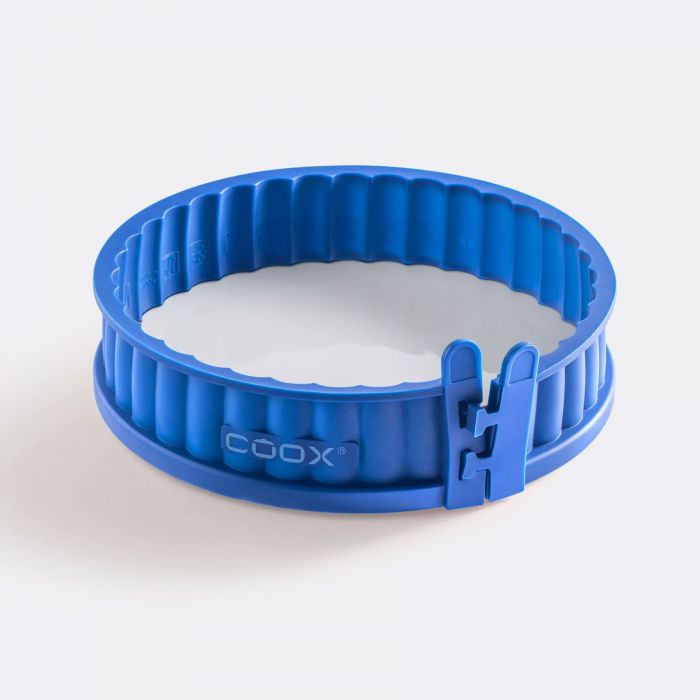 Силиконова форма за киш с порцеланова основа  Coox - Ø 18, синя