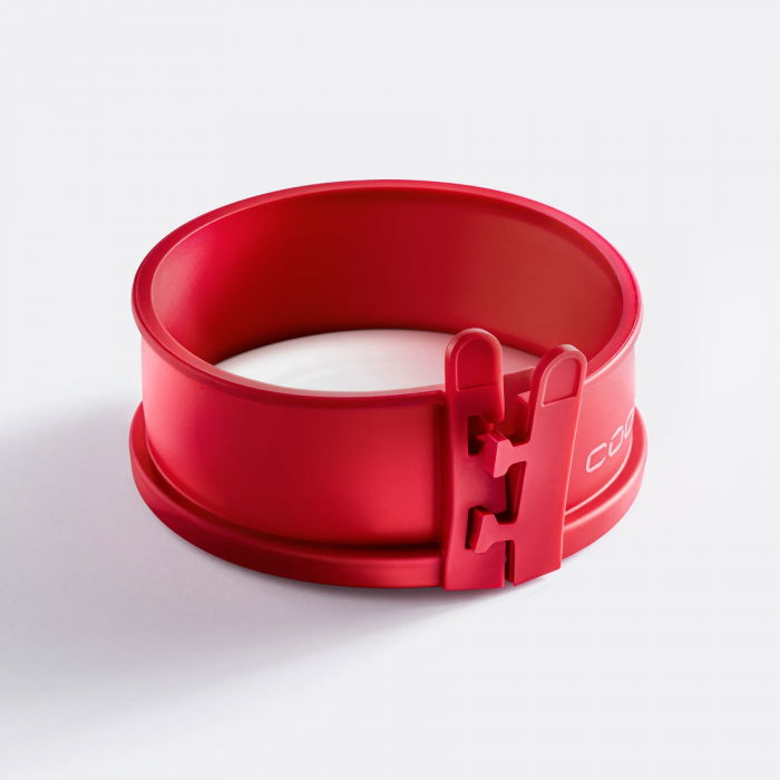 Силиконова форма с порцеланова основа - Ø 12, червена