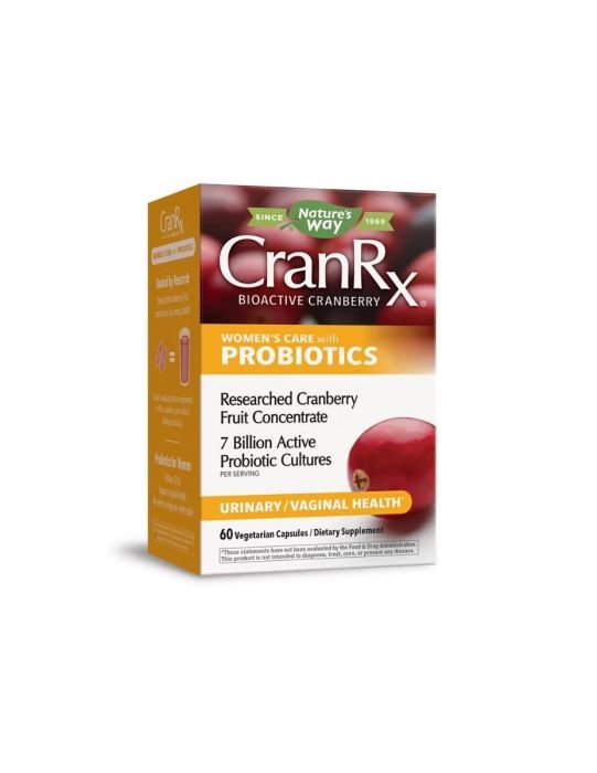 Биоактивна червена боровинка + пробиотици Nature's Way CranRx, 60 капсули