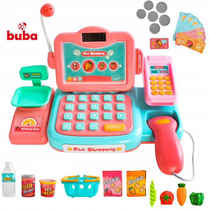 Детски касов апарат с аксесоари Buba Fun Shopping 888G