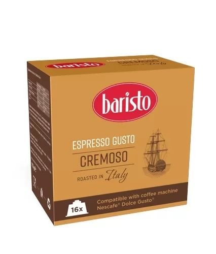 Кафе капсули Baristo Espresso Gusto Cremoso, 16 броя