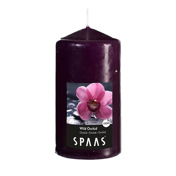 Ароматна свещ цилиндър Spaas 6/10 см, дива орхидея