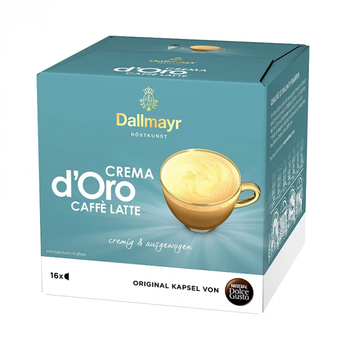 Кафе капсули Dallmayr Dolce Gusto Crema D'oro Latte, 16 броя
