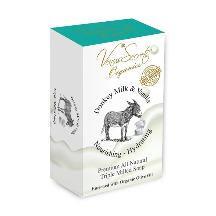 Натурален сапун с магарешко мляко и ванилия Venus Secrets, 110 г