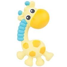 Гризалка-пискун от каучук Playgro "Жирафчето Джери" 3м+ 