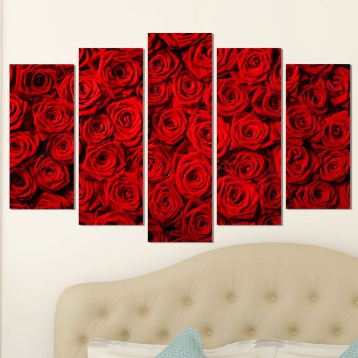 Декоративeн панел за стена с рози в червен цвят Vivid Home