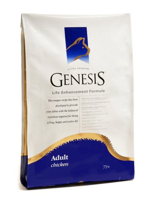 Храна за котки над 1 година с пилешко Genesis Ultra Premium Adult 7,5 кг