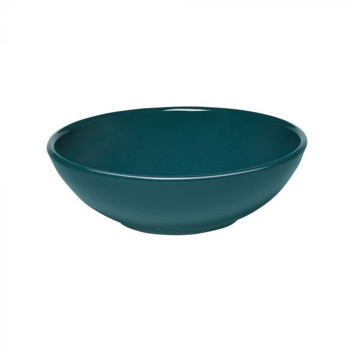 Керамична купа за салата Emile Henry Small Salad Bowl 22 см - цвят синьо-зелен