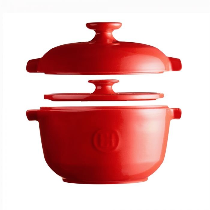 Тенджера за ориз Emile Henry Rice pot - цвят червен