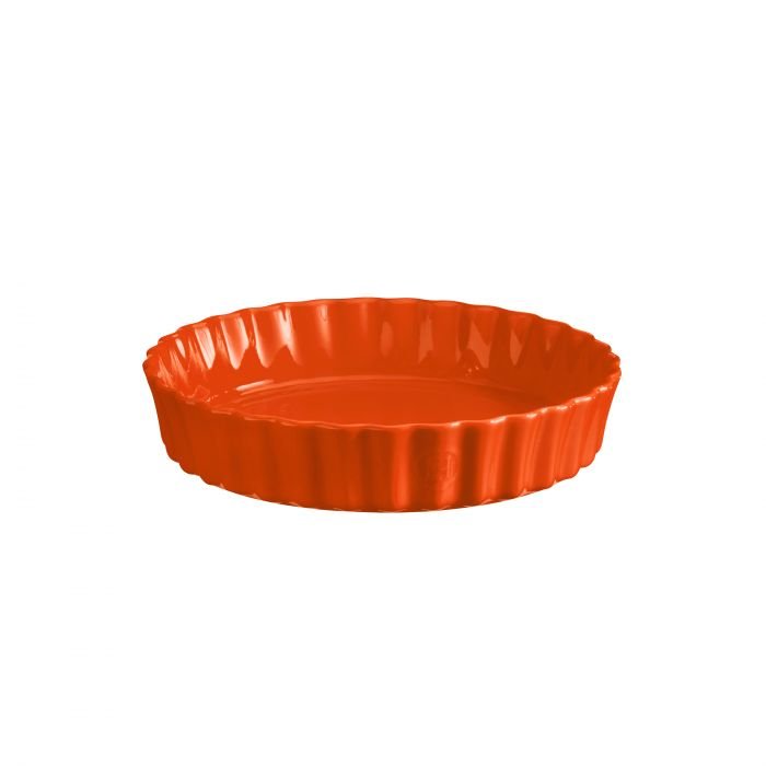 Керамична форма за тарт Emile Henry Deep Flan Dish - Ø 24 см, оранжева