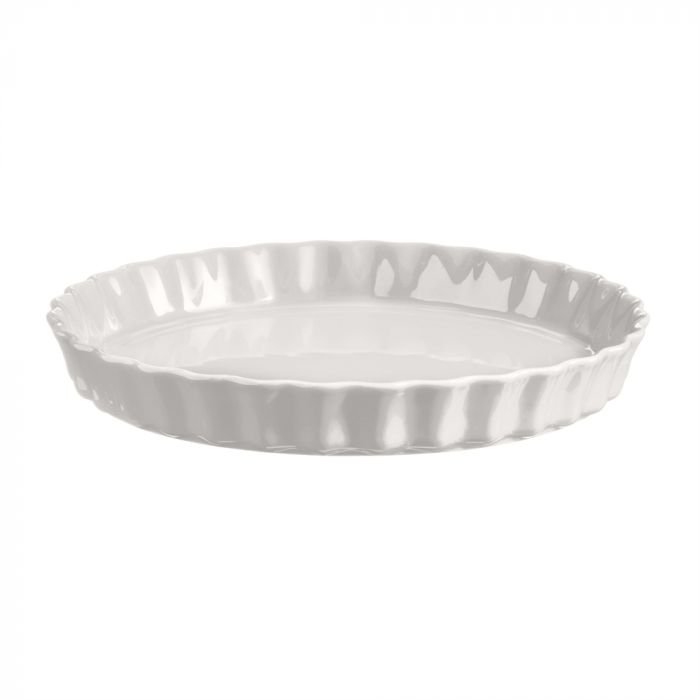 Керамична форма за тарт Emile Henry Tart Dish 29,5 см - цвят бял