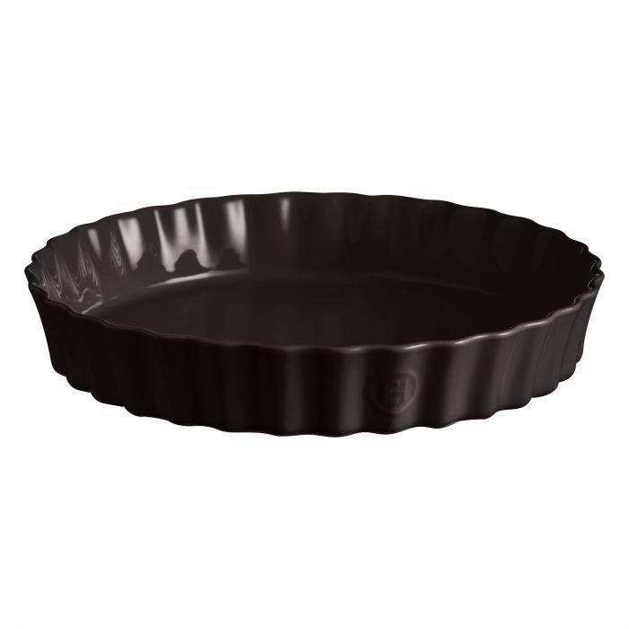 Керамична форма за тарт Emile Henry Deep Tart Dish - Ø 32 см, черна