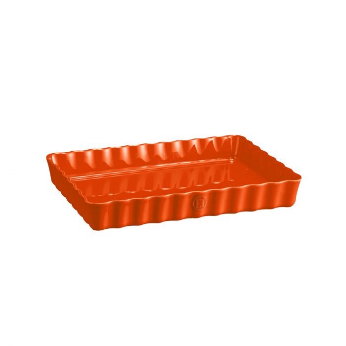 Керамична форма за тарт Emile Henry Deep Rectangular Tart Dish - оранжева