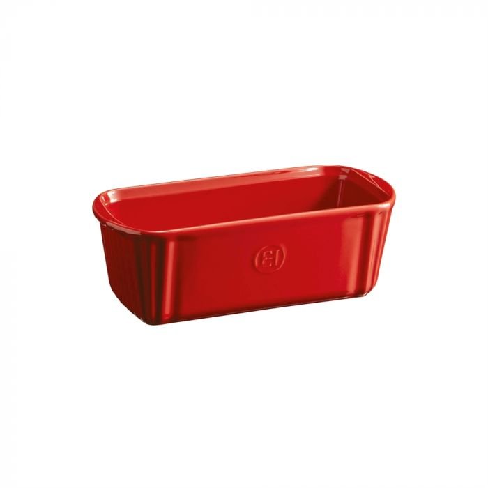 Керамична провоъгълна форма за печене Emile Henry Small Loaf Dish 24/11 см - цвят червен