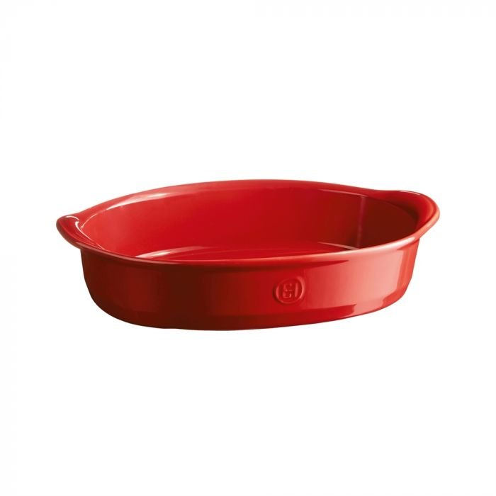 Керамична овална форма за печене Emile Henry Oval Oven Dish 35/22,5 см - цвят червен