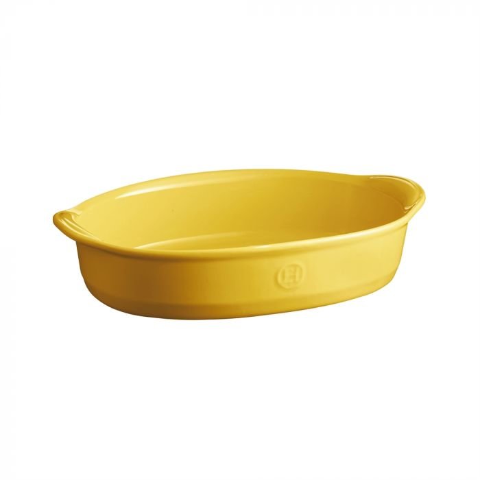 Керамична овална форма за печене Emile Henry Oval Oven Dish 35/22,5 см - цвят жълт