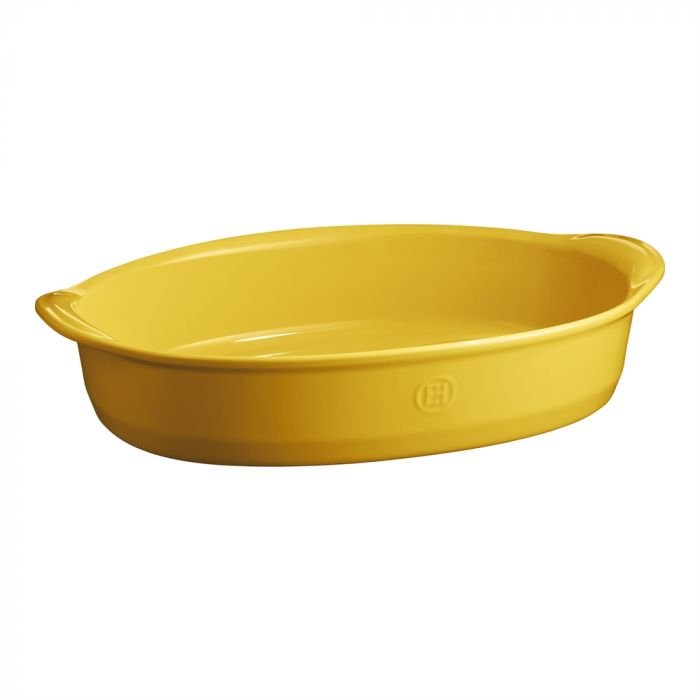 Керамична овална форма за печене Emile Henry Large Oval Oven Dish 41,5/26,5 см - цвят жълт
