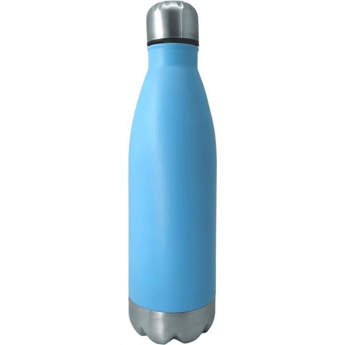 Туристическа бутилка Nerthus 750 мл - цвят син/инокс 