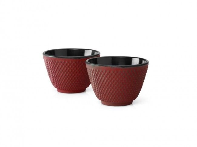 Сет от 2 чугунени чаши за чай Bredemeijer Xilin, червени