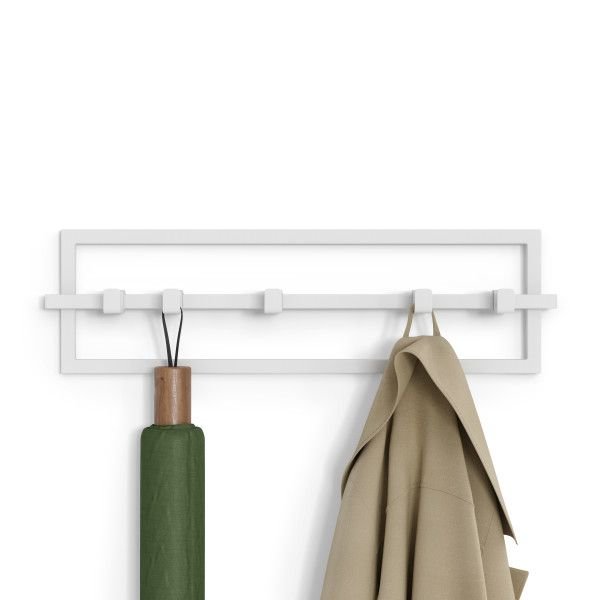 Закачалка за стена Umbra Cubiko - цвят бял