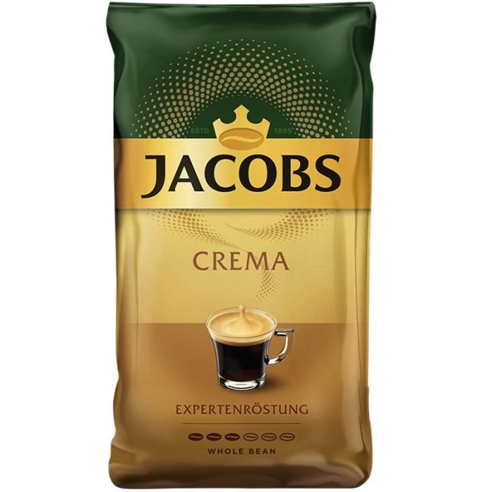 Кафе на зърна Jacobs Crema, 500 г