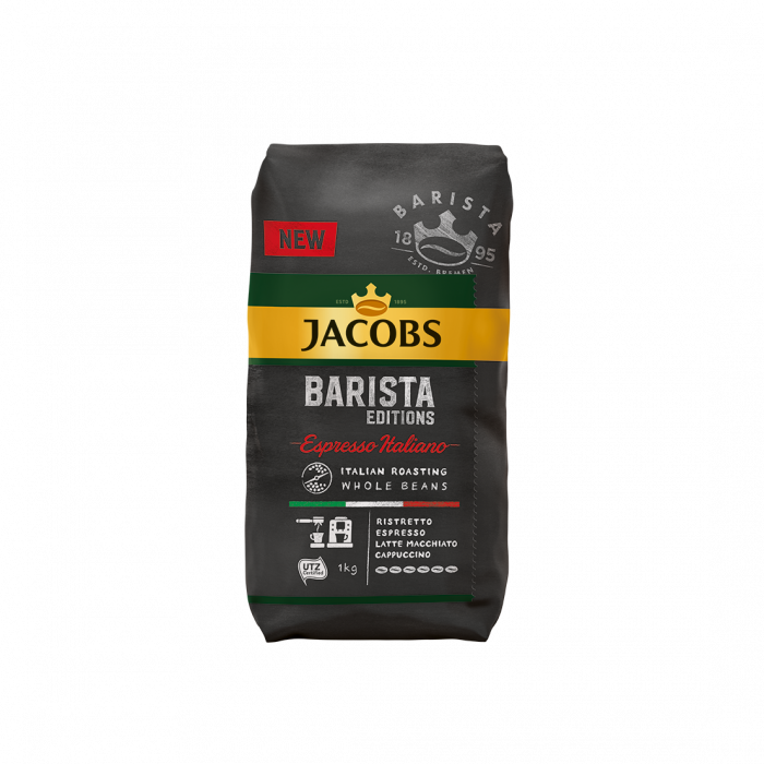 Кафе на зърна Jacobs Barista Editions Espresso Italiano 1 кг, 70% Арабика