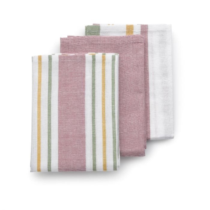 Комплект от 3 броя домакински кърпи за съдове Kela Pasado - 65х45 см, пастелено розови