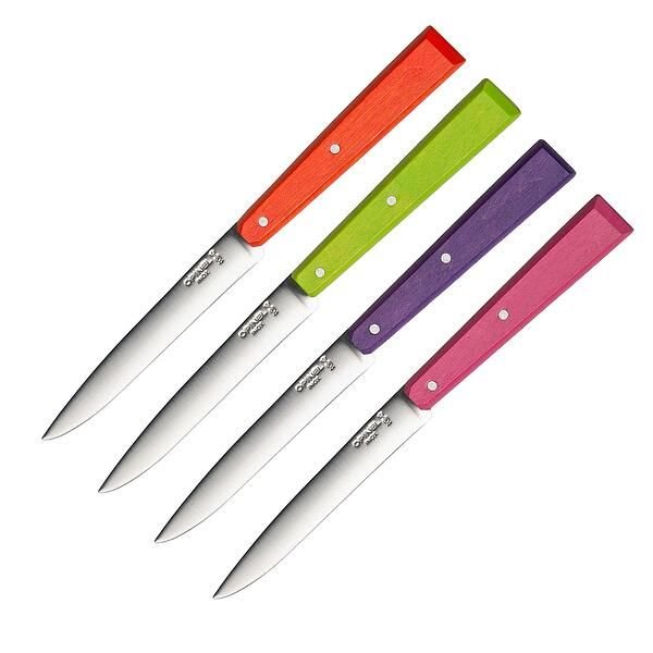 Комплектт 4 броя цветни ножове Opinel Bon Apettit Pop
