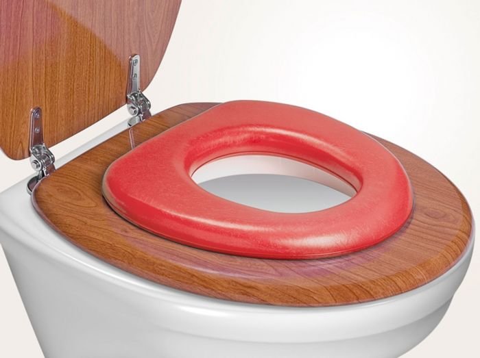 Мека седалка за тоалетна Reer 4811.2 - червена